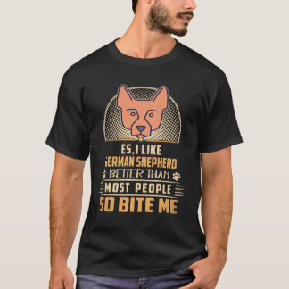 Camiseta 30 Es Eu Gosto Mais de Pastor Alemão do que a Maio