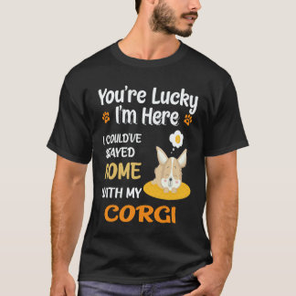 Camiseta 30 Eu poderia ter ficado em casa com o Corgi