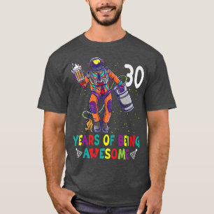 Camiseta 30th Birthday Astronaut Astronomy Solar System Out