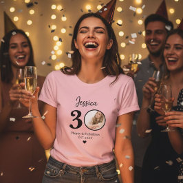 Camiseta 30th birthday womens tshirts thirty milestone 