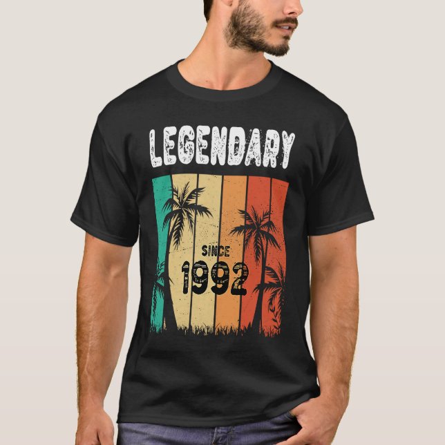 Camiseta 31º Aniversário de 1992 Aniversário para Homens e  (Frente)