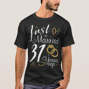 Camiseta 31º aniversário de casamento.Recem casados 31 an