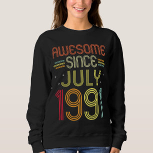 Camiseta 31º Aniversário Incrível Desde Julho De 1991 31 An