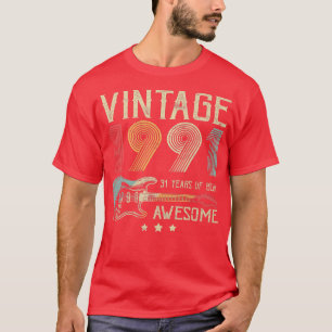 Camiseta 31º Aniversário Mulheres Mens Vintage Incrível 199