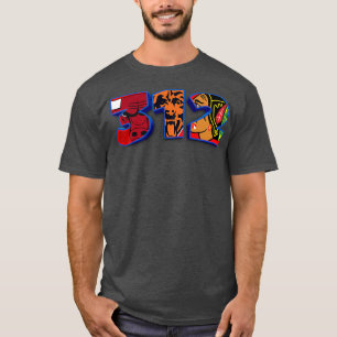 Camiseta 312 Area Code Chicago City Sports