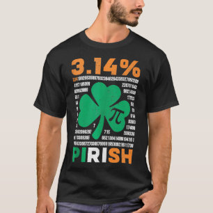 Camiseta 314 Engraçado Pirish St Patricks e Ensino de Matem
