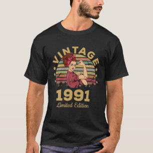 Camiseta 31 Anos De Idosos Vintage 1991 Edição Limitada 3