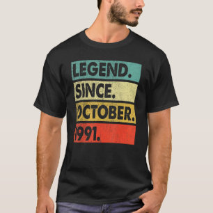 Camiseta 31 Anos De Legenda Desde Outubro De 1991 31º Nasci