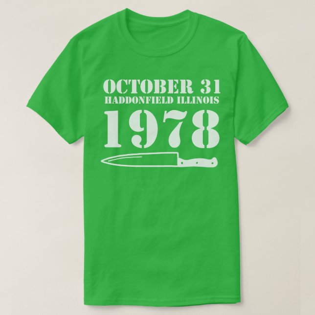 Camiseta 31 de outubro de 1978 (Frente do Design)