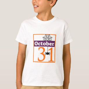 Camiseta 31 de outubro Halloween personalizado