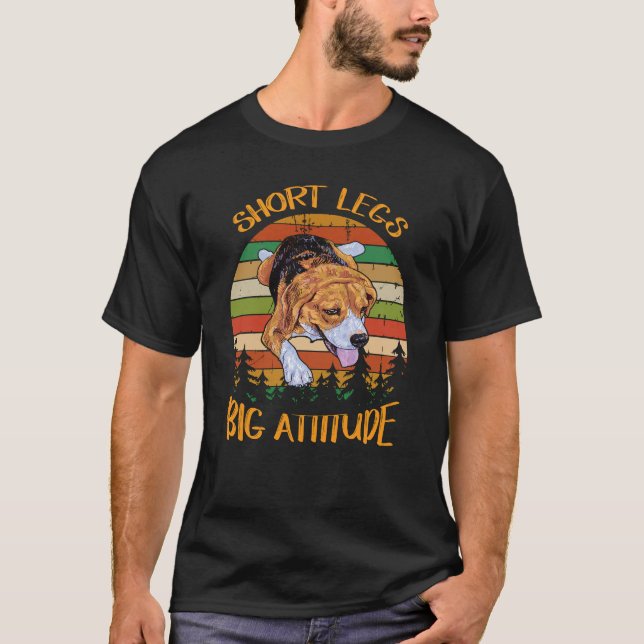 Camiseta 31 Pernas Curtas Grande Atitude Beagle Fofo (Frente)