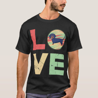 Camiseta 31 Presentes retrô vintage para mães de Dachshund
