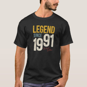 Camiseta 31 Years Old Vintage 1991 31st Birthday Decoration