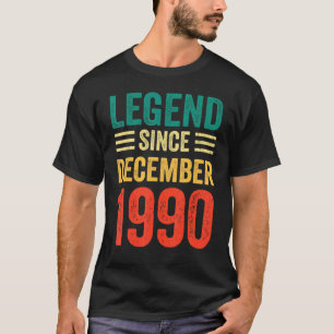 Camiseta 32ª Legenda De Aniversário Desde Dezembro De 1990 