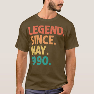 Camiseta 32ª Legenda De Aniversário Desde Maio De 1990 32 A