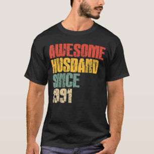 Camiseta 32º Aniversário de Casamento para Him Incrível Hus