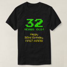 32º Aniversário: Divertido, Olho De 8 Bits, Nerdy 