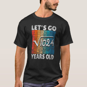 Camiseta 32º aniversário Vamos raiz de 1024 32 anos