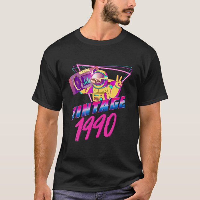 Camiseta 32º Aniversário - Vintage 1990 (Frente)