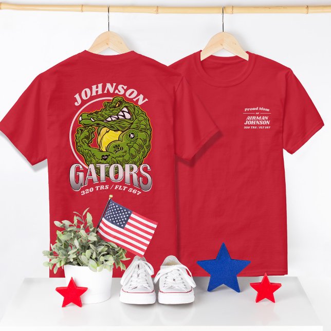 Camiseta 320 Gators Air Force Basic Training Graduation (Air Force Basic Military Training BMT Graduation TRS Mascot T-shirts, 320 Gators Shirt, Proud Mom)