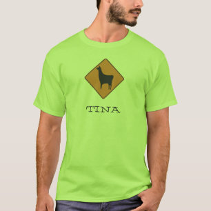 Camiseta 320px-Road_sign_llama.svg, TINA