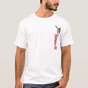 Camiseta 328-2 o design dianteiro pequeno Taekwon-Faz