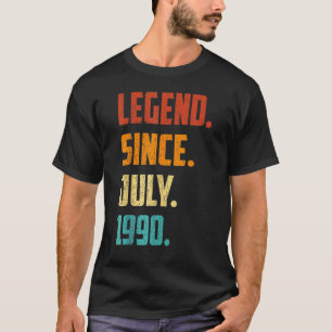 Camiseta 32 anos de lenda desde julho de 1990 32º aniversár