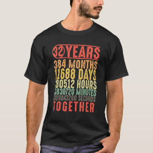 Camiseta 32 anos juntos 32 anos Casais casados