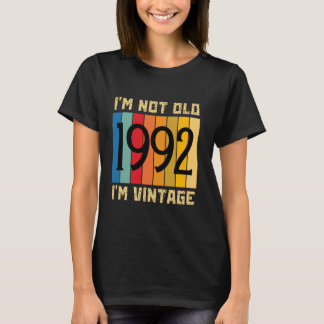 Camiseta 32 anos, não sou velho, sou Vintage 1992 32nd Birt