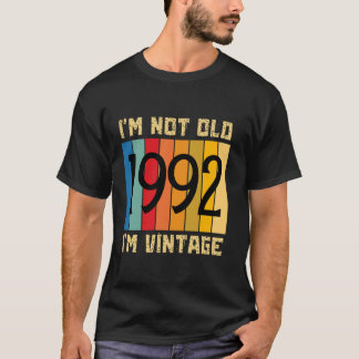 Camiseta 32 anos, não sou velho, sou Vintage 1992 32nd Birt