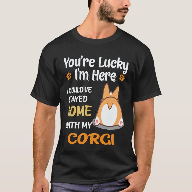 Camiseta 32 Você é Corgi Sortudo (Frente)