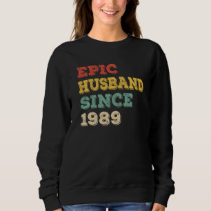 Camiseta 33º Aniversário De Casamento Para Ele, Epic Husban