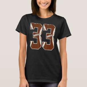 Camiseta 33º Aniversário de Futebol Garota de 33 anos