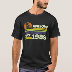 Camiseta 33º Aniversário Homens Mulheres Incríveis Desde 19