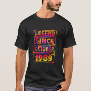 Camiseta 33º Aniversário Legenda de Decoração de Tempos des