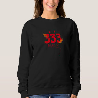 Camiseta 333 Sarcástico Gráfico de Humor Adulto com Meio Ma
