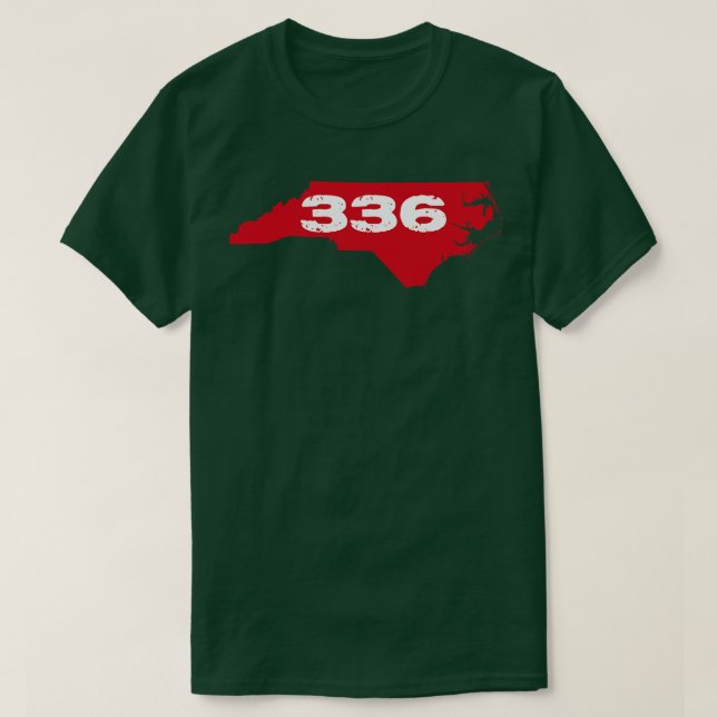 Camiseta 336 Vermelho e Branco (Frente do Design)