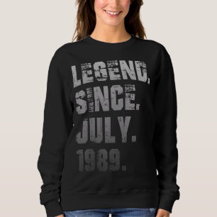 Camiseta 33. º aniversário 33 anos Legenda desde julho de 1