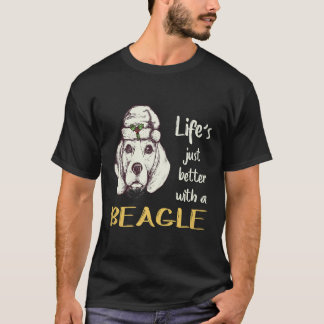 Camiseta 33 A Vida É Só Melhor Com Um Beagle