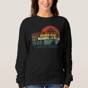 Camiseta 33 Aniversário Incrível Desde julho de 1989