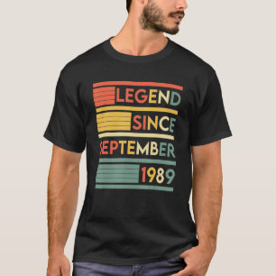 Camiseta 33 anos 33 anos Legenda de aniversário desde setem