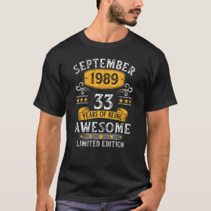 Camiseta 33 Anos De Legenda Desde Setembro De 1989 33º Nasc