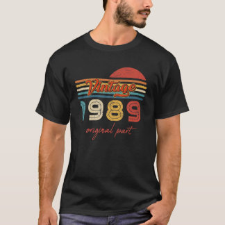 Camiseta 33 Presentes de Aniversário Vintage 1989 Original 
