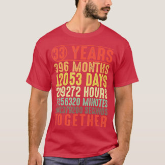 Camiseta 33 Year 33rd Wedding Anniversary Gifts for Her Him