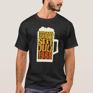 Camiseta 34º aniversário da legendária da cerveja desde jul