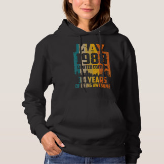 Camiseta 34. º aniversário 34 anos incrível desde maio de 1