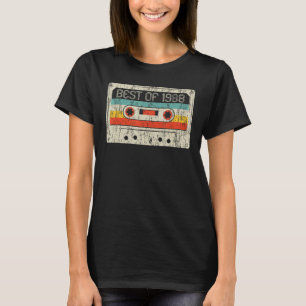Camiseta 34.º aniversário Melhor da fita cassete 1988 34 an
