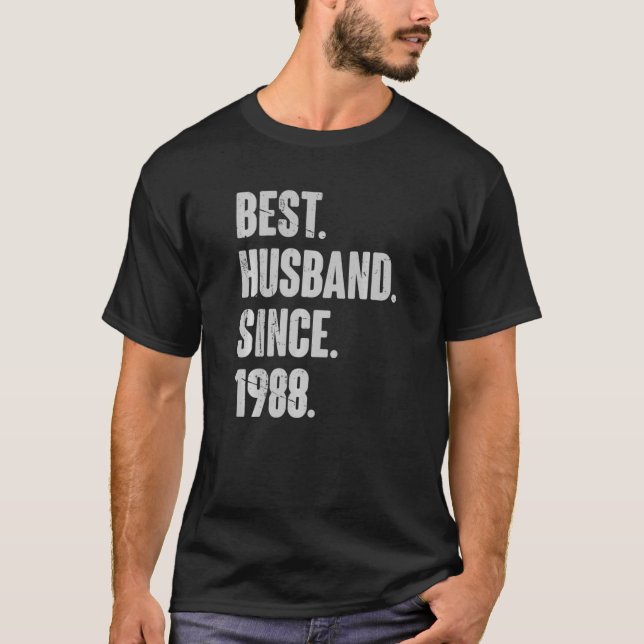 Camiseta 34 Aniversário De Casamento Para O Melhor Marido D (Frente)