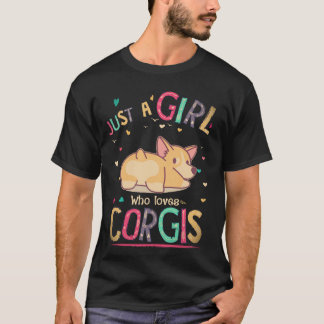 Camiseta 34 Apenas Uma Garota Que Ama Corgi