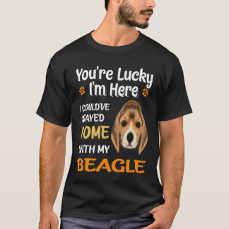 Camiseta 34 Fiquei em Casa Com Meu Beagle